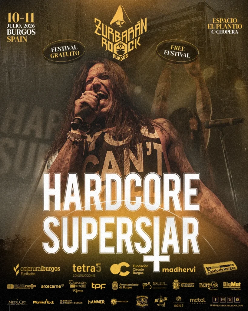 HARDCORE SUPERSTAR Zurbarán Rock Burgos 2026