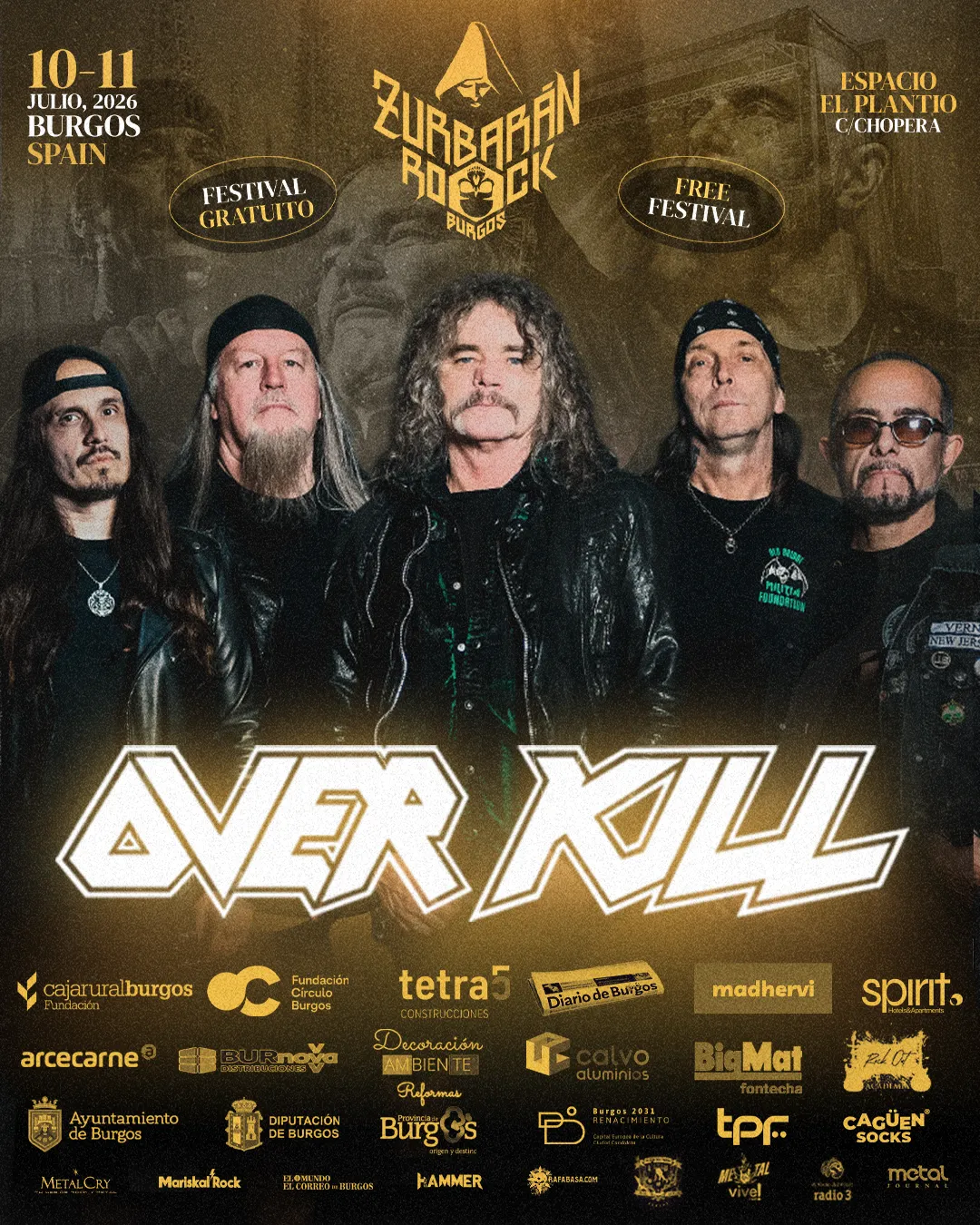 OVERKILL Zurbarán Rock Burgos 2026